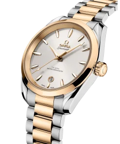 Alternative view of OMEGA Seamaster Aqua Terra 41 mm Atlantic blue Dial Stainless Steel and Sedna™ 18k Yellow Gold Bracelet 220.20.38.20.02.002