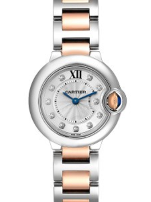 Cartier BALLON BLEU Rose Gold Mix Diamond Dial 36mm