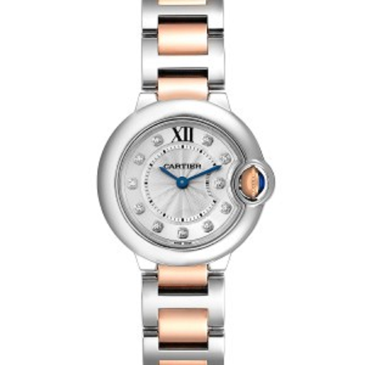 Cartier BALLON BLEU Rose Gold Mix Diamond Dial 36mm