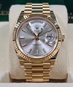 Alternative view of Rolex  Day-Date "President" 40mm Yellow Gold Silver Index Dial - 228238