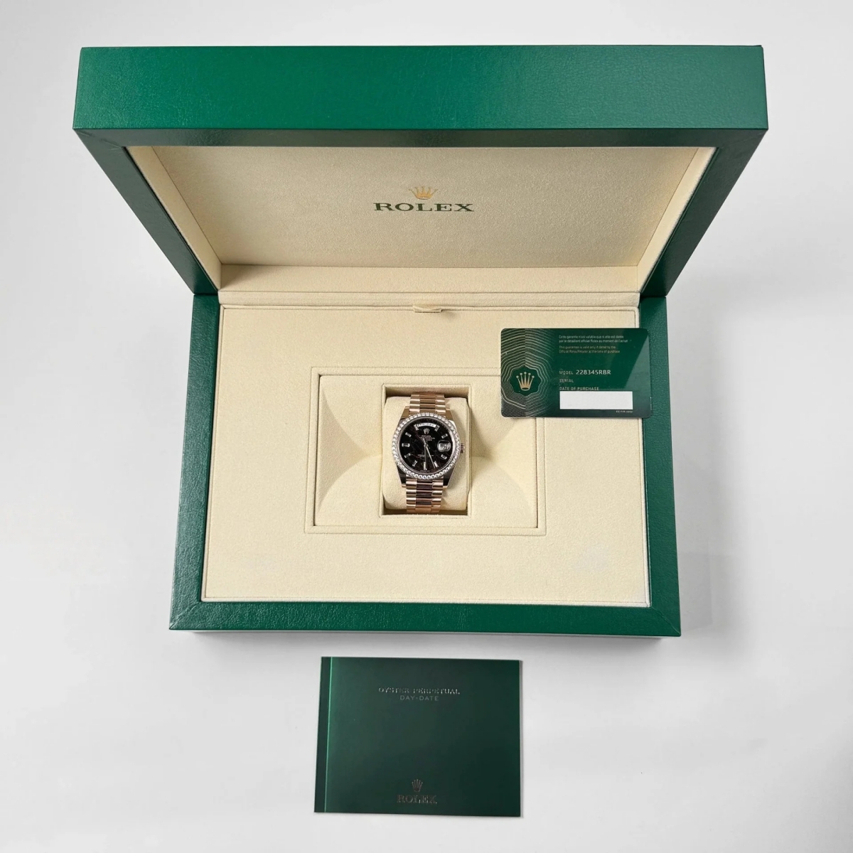 Rolex Day-Date 40mm Eisenkiesel / Diamonds Dial 228345rbr-0016 - Image 11