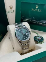 Rolex  Datejust 36mm 126200 Mint Green Dial Stainless Steel Oyster Bracelet Watch