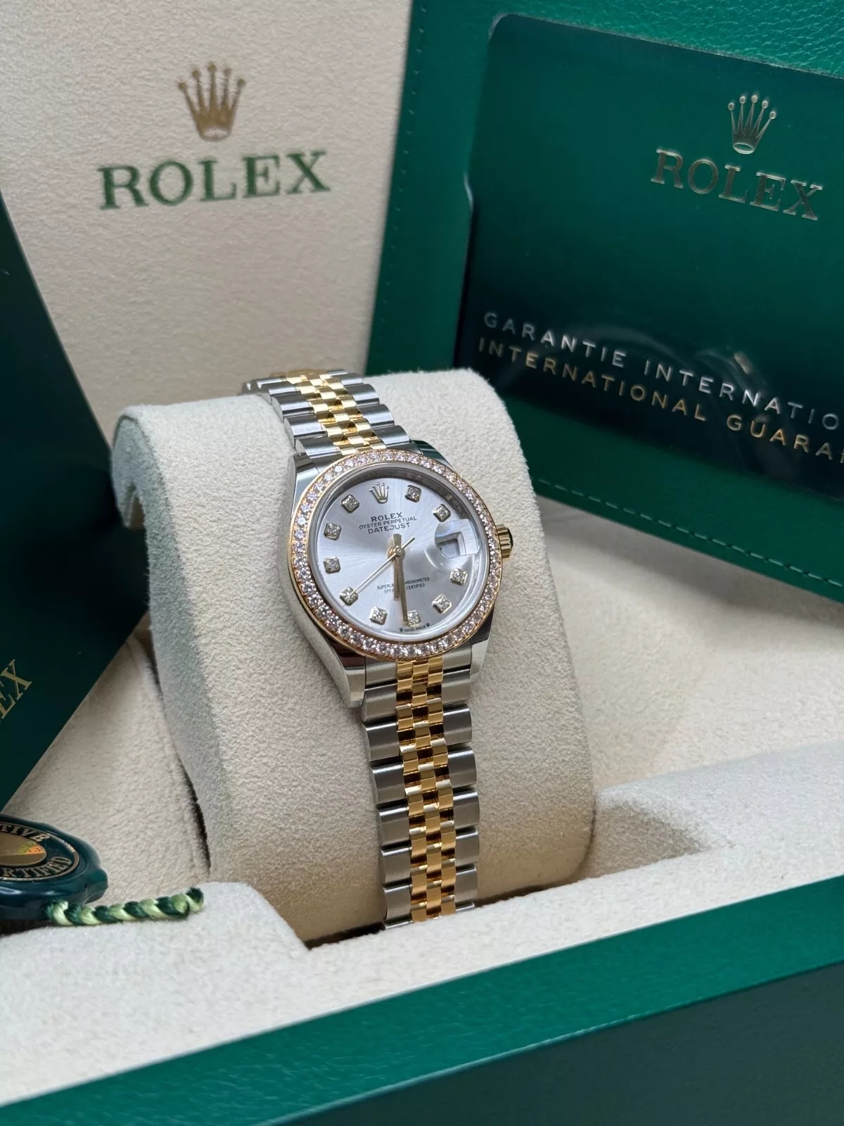 Rolex Lady-Datejust 28mm 279383RBR Silver Diamond Dial Yellow Rolesor Oyster Bracelet - Image 10