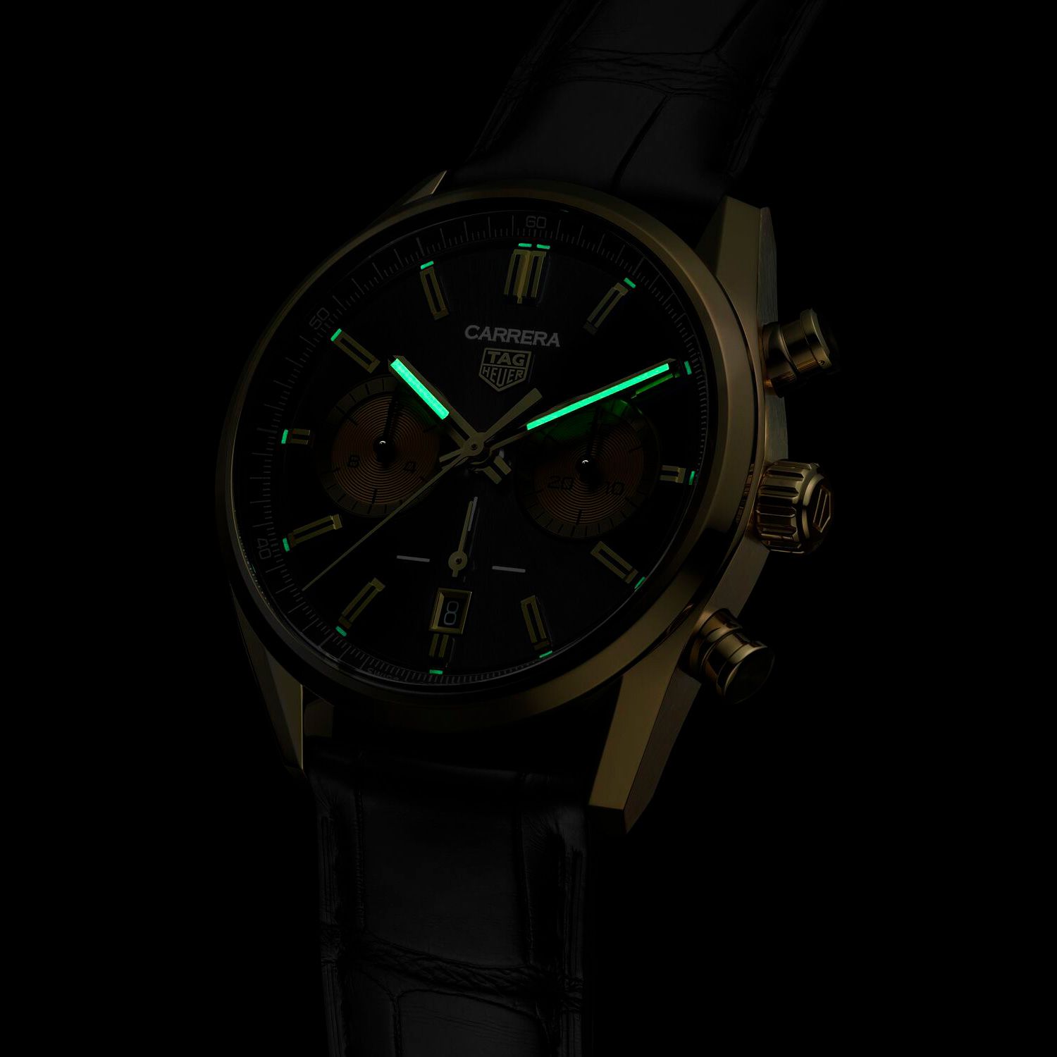 TAG Heuer Carrera Chronograph Automatic, 42 mm, Gold 3N CBN2044.FC8313 - Image 6