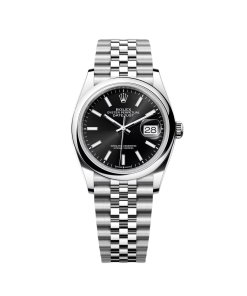 Rolex Datejust 36mm 126200 Stainless Steel Black Dial Jubilee Watch