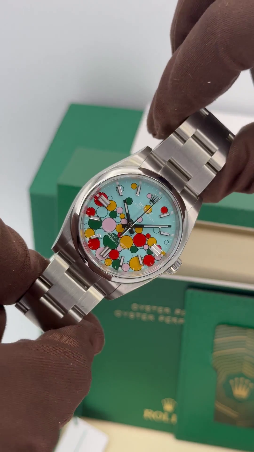 Rolex Oyster Perpetual 36mm 126000-0009 Turquoise Celebration Dial Oyster Bracelet - Image 9