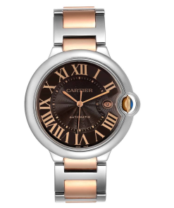 Cartier BALLON BLEU Rose Gold Mix Chocolate 42mm