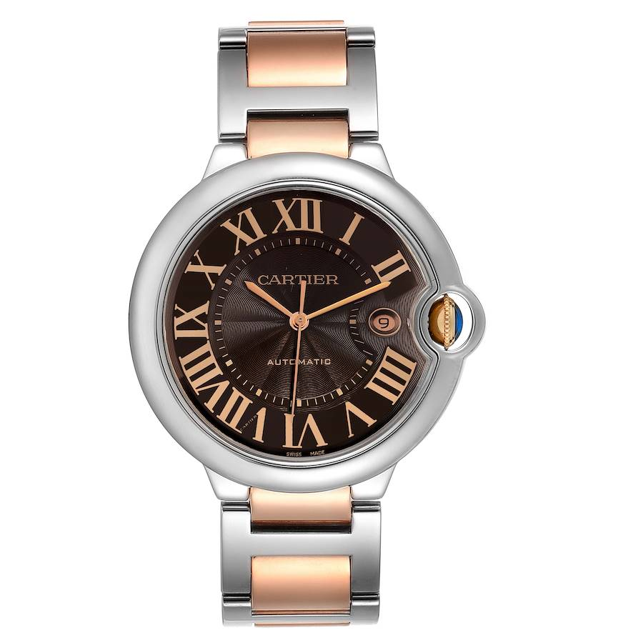 Cartier BALLON BLEU Rose Gold Mix Chocolate 42mm
