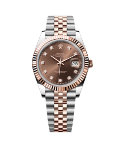 Alternative view of Rolex Datejust 41mm 126331 Datejust Chocolate Diamond Oyster Steel and Everose Gold Watch