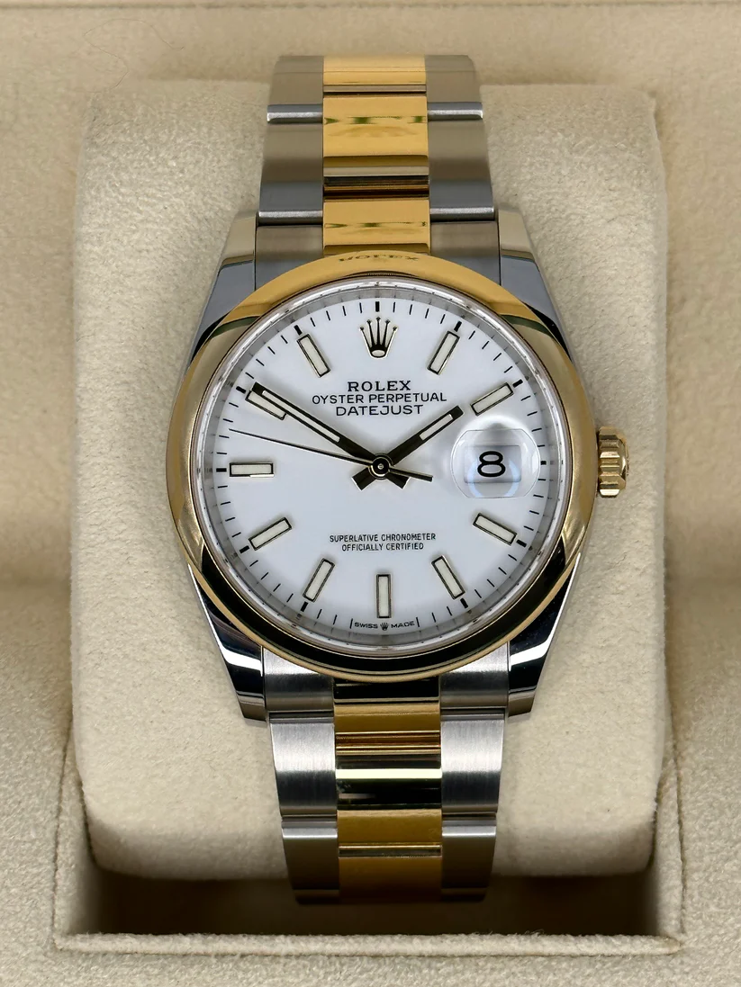 Rolex Datejust 36mm 126203 White Dial Domed Bezel Jubilee Bracelet - Image 3