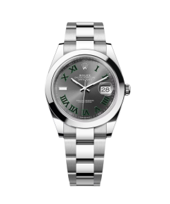 Rolex Datejust 41mm 126300 Slate Roman Oyster Stainless Steel Watch