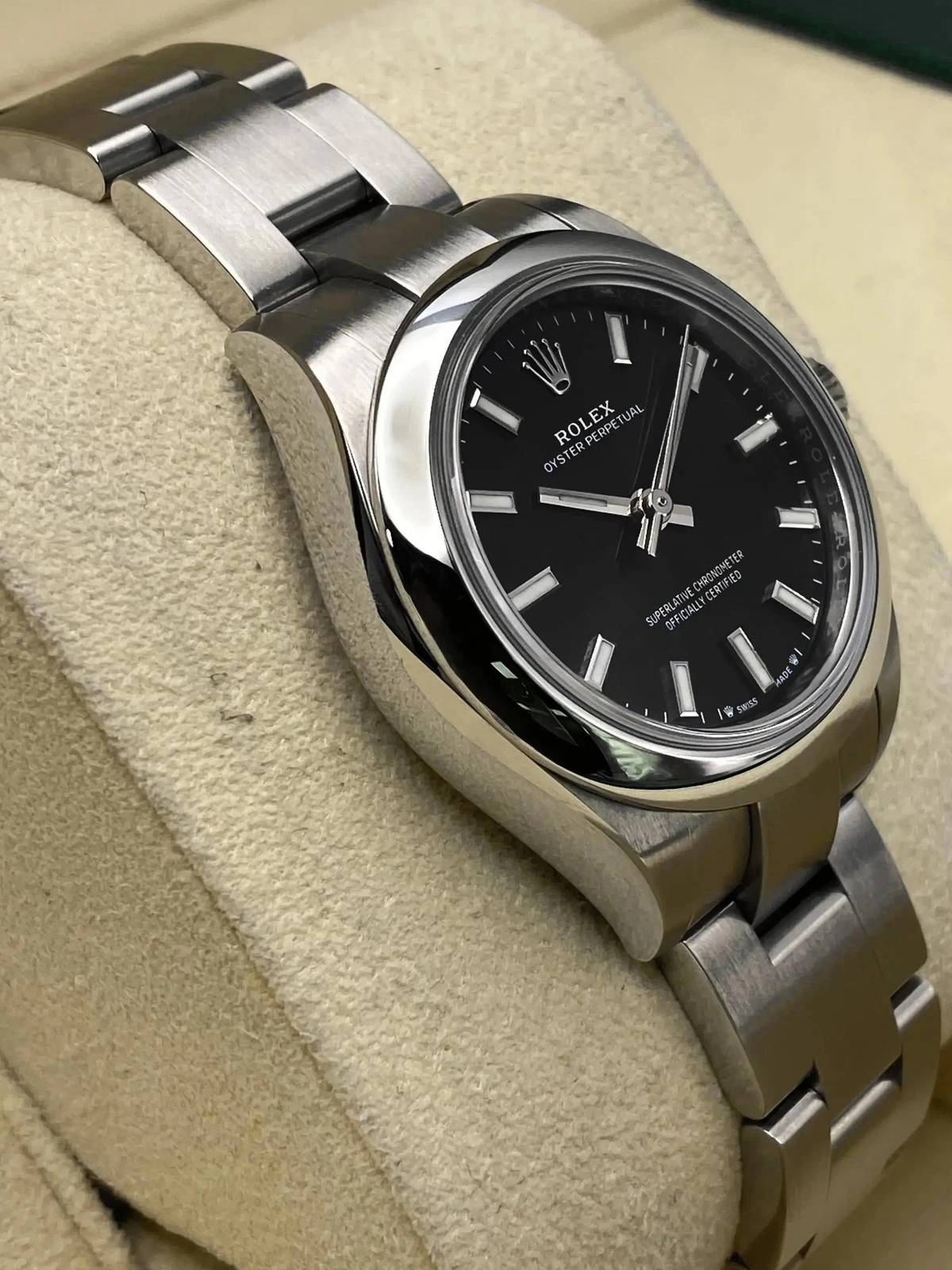 Rolex Oyster Perpetual 28mm 276200-0010 Black Dial Oyster Bracelet Watch - Image 11