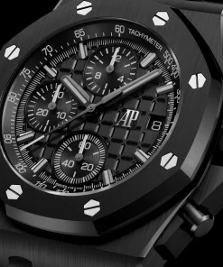 Alternative view of Audemars Piguet Royal Oak Offshore 42mm 26238CE.OO.1300CE.01 Black Ceramic Black Dial