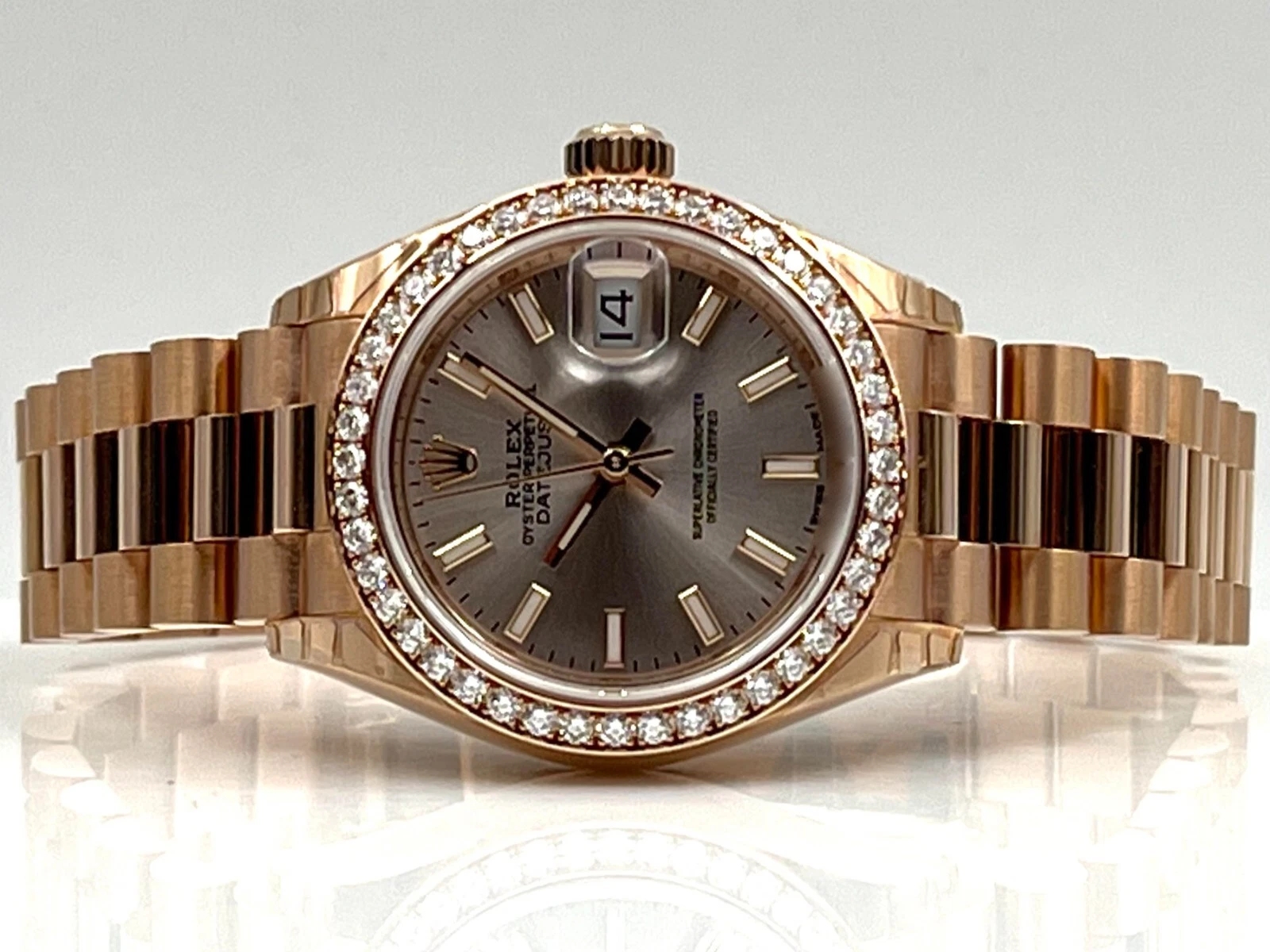 Rolex Lady-Datejust 28mm 279135RBR Rose Dial Jubilee Bracelet - Image 8