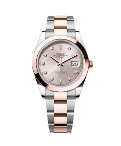 Alternative view of Rolex Datejust 41mm 126301 Sundust Diamond Jubilee Steel and Everose Gold Watch