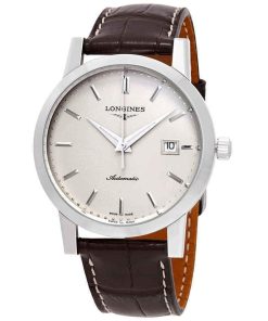 Longines Men's L48254922 Heritage  Brown Leather Watch