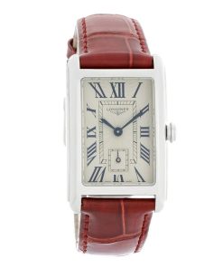 Longines Women's L5.512.4.71.5 DolceVita  Red Leather Watch