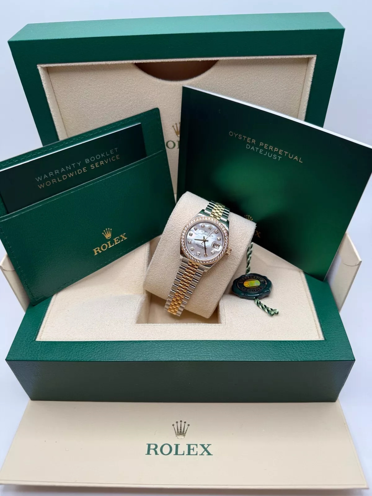 Rolex Lady-Datejust 28mm 279383RBR Mother-of-Pearl Dial Yellow Rolesor Oyster Bracelet - Image 14