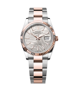 Rolex  Datejust 36mm 126231 Silver Palm Motif Dial Oyster Bracelet