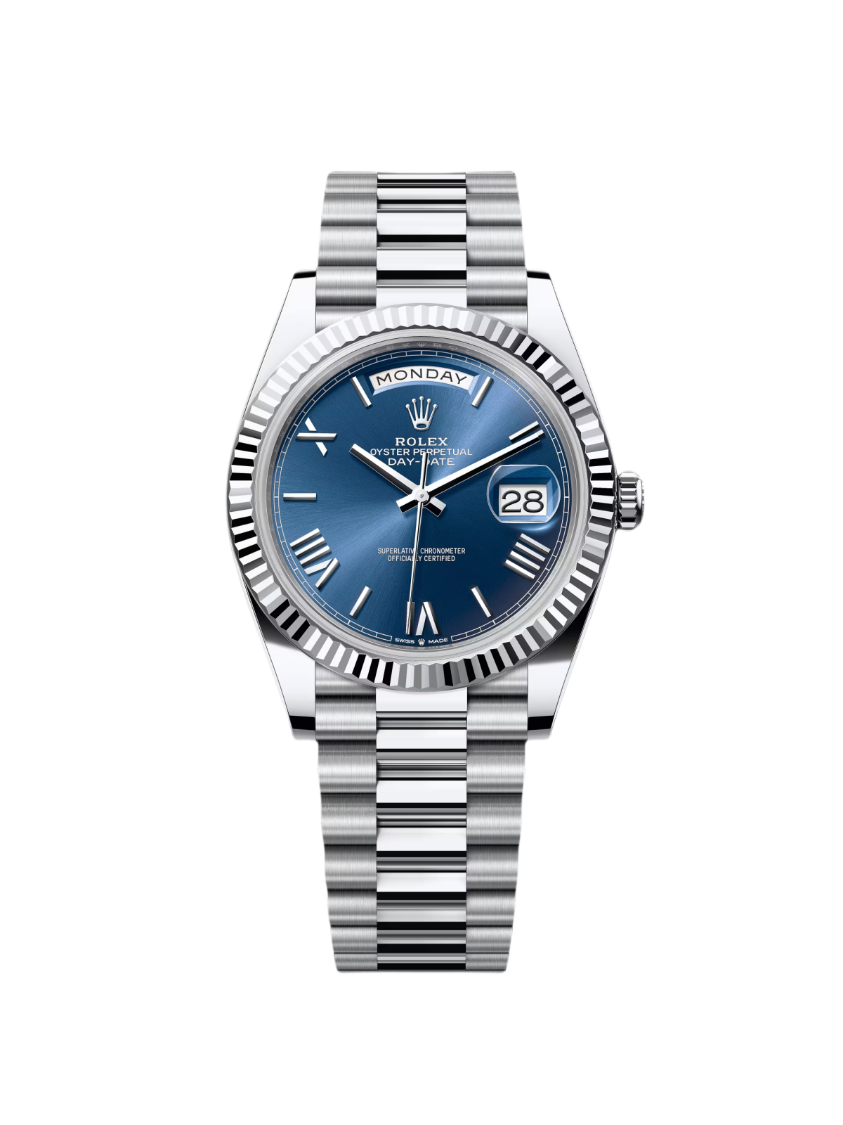 Rolex Day-Date "President" 40mm Blue Roman Dial 228236-0007