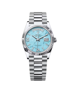 Rolex Day-Date 128236-0011 Turquoise Roman Dial 36mm