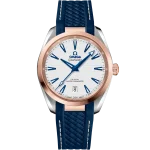 OMEGA Seamaster Aqua Terra 38 mm Silver Dial Stainless Steel and Sedna™ 18k Rose Gold Strap 220.22.38.20.02.001