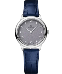 Omega De Ville Prestige 27.5 mm Blue Dial Stainless Steel Strap 434.13.28.60.53.001