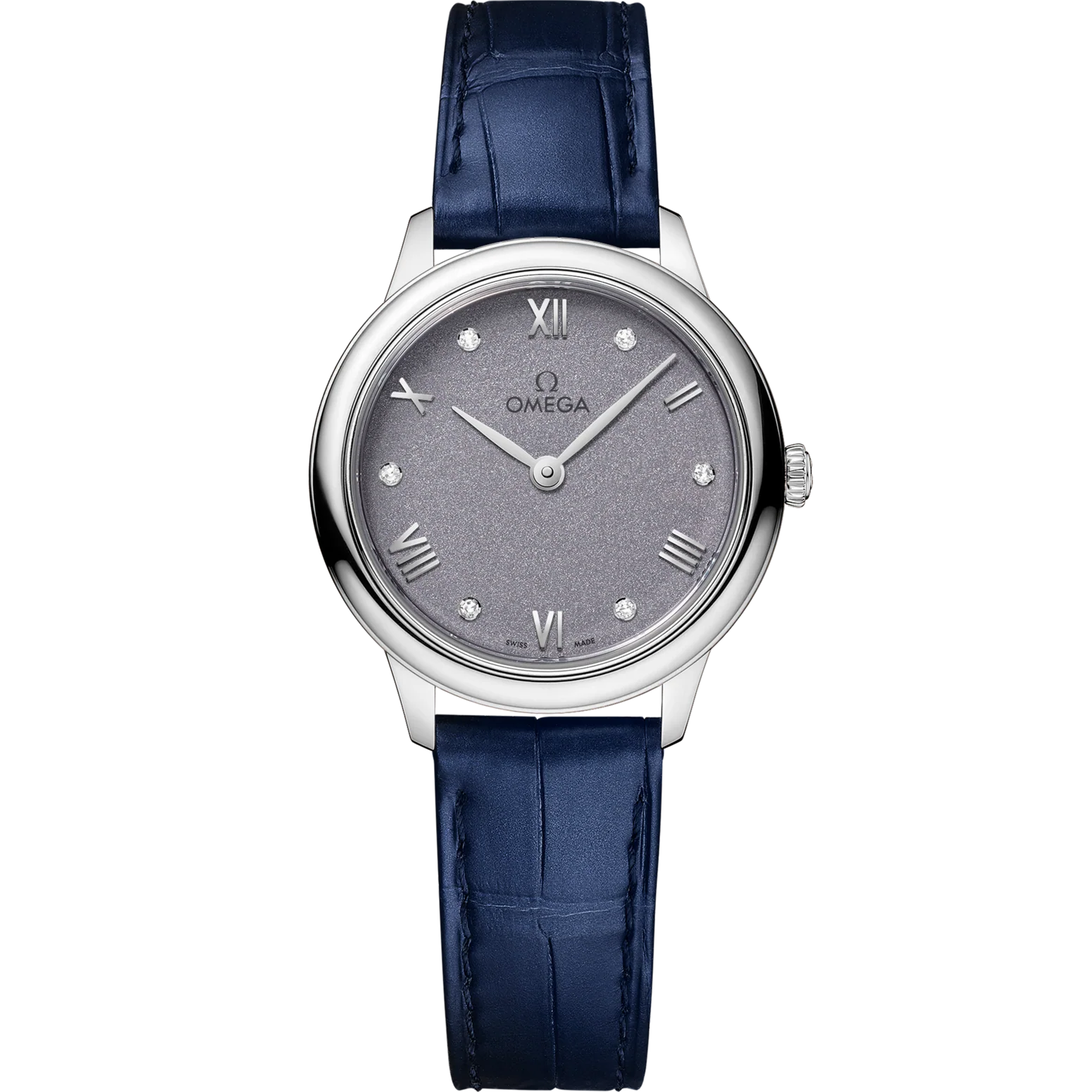 Omega De Ville Prestige 27.5 mm Blue Dial Stainless Steel Strap 434.13.28.60.53.001