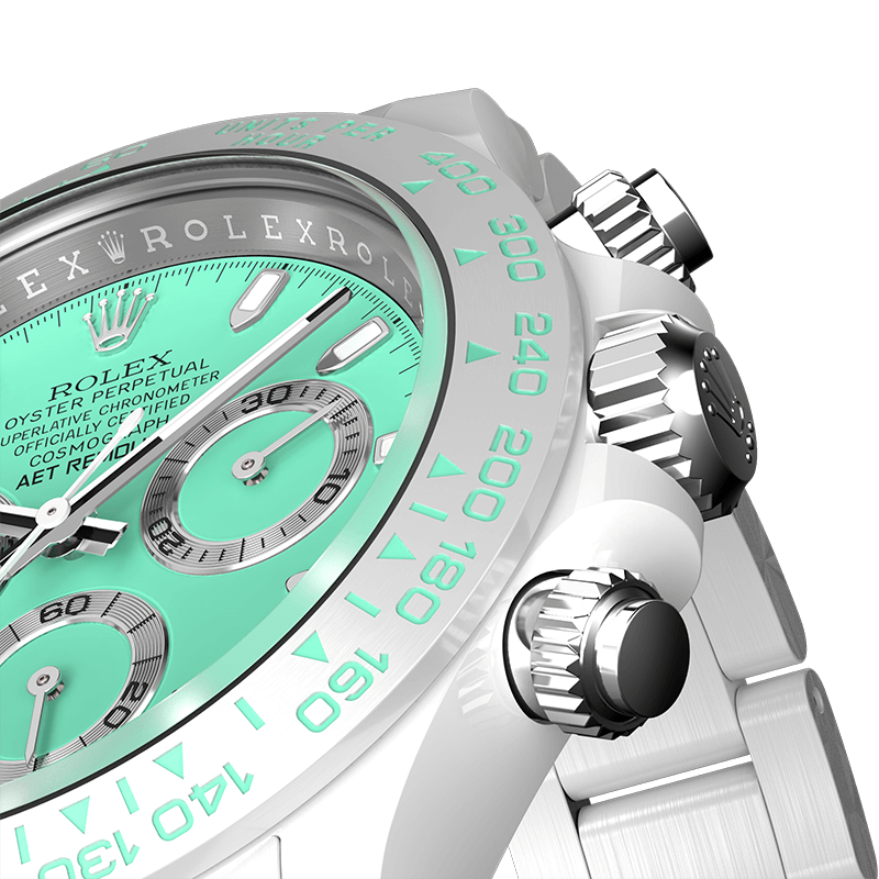 This product is out of stock. If you need to purchase it, please contact us to customize it.Rolex Daytona BISCAY GREEN WHITE CERAMIC - Image 5