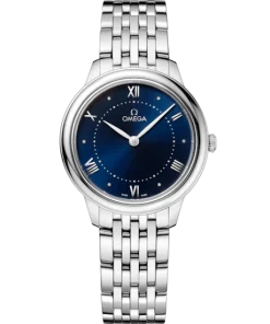 Omega De Ville Prestige 30 mm Blue Dial Stainless Steel Bracelet 434.10.30.60.03.001