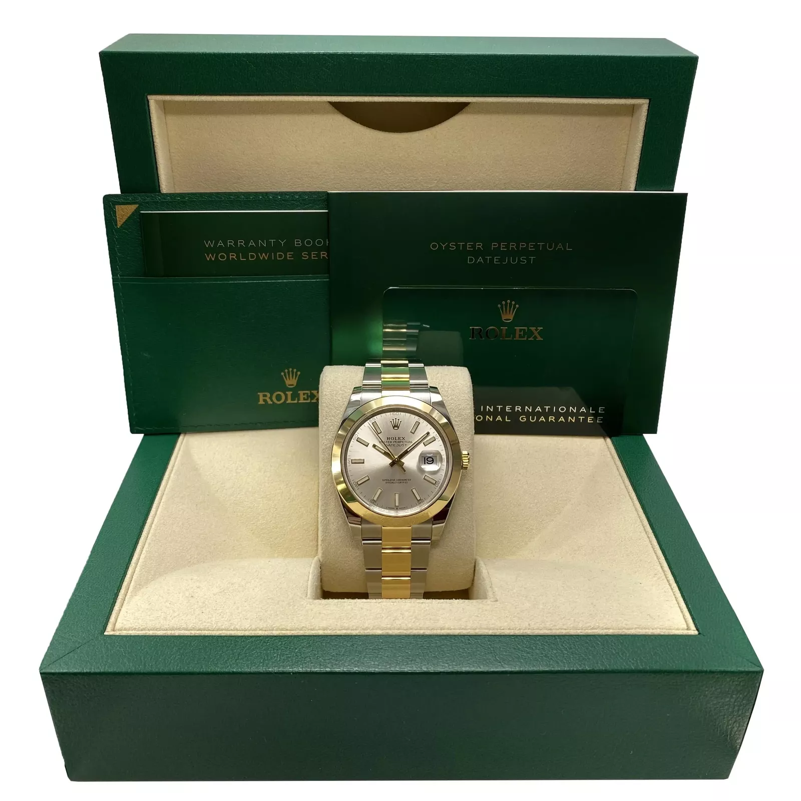 Rolex Datejust 41mm 126303 Silver Index Oyster Steel and Yellow Gold Mens Watch - Image 11