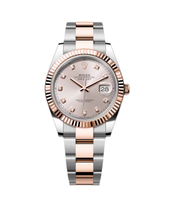 Alternative view of Rolex Datejust 41mm 126331 Sundust Diamond Jubilee Steel and Everose Gold Watch