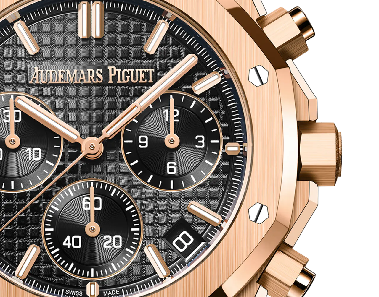 Audemars Piguet ROYAL OAK Pink Gold Black Dial CHRONOGRAPH 41mm 26240OR.OO.1320OR.06 - Image 3