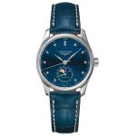 Longines Women's L2.409.4.97.0 Master Collection Blue Leather Watch