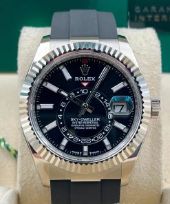 Alternative view of Rolex  Sky-Dweller 42mm White Gold Black Dial Oysterflex - 336239