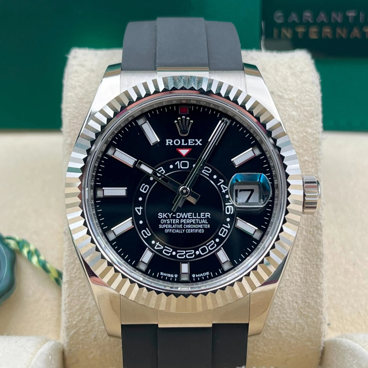 Rolex Sky-Dweller 42mm White Gold Black Dial Oysterflex - 336239 - Image 2