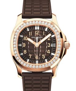 Alternative view of Patek Philippe Aquanaut Luce Automatic Diamond Brown Dial Ladies Watch 5068R-001