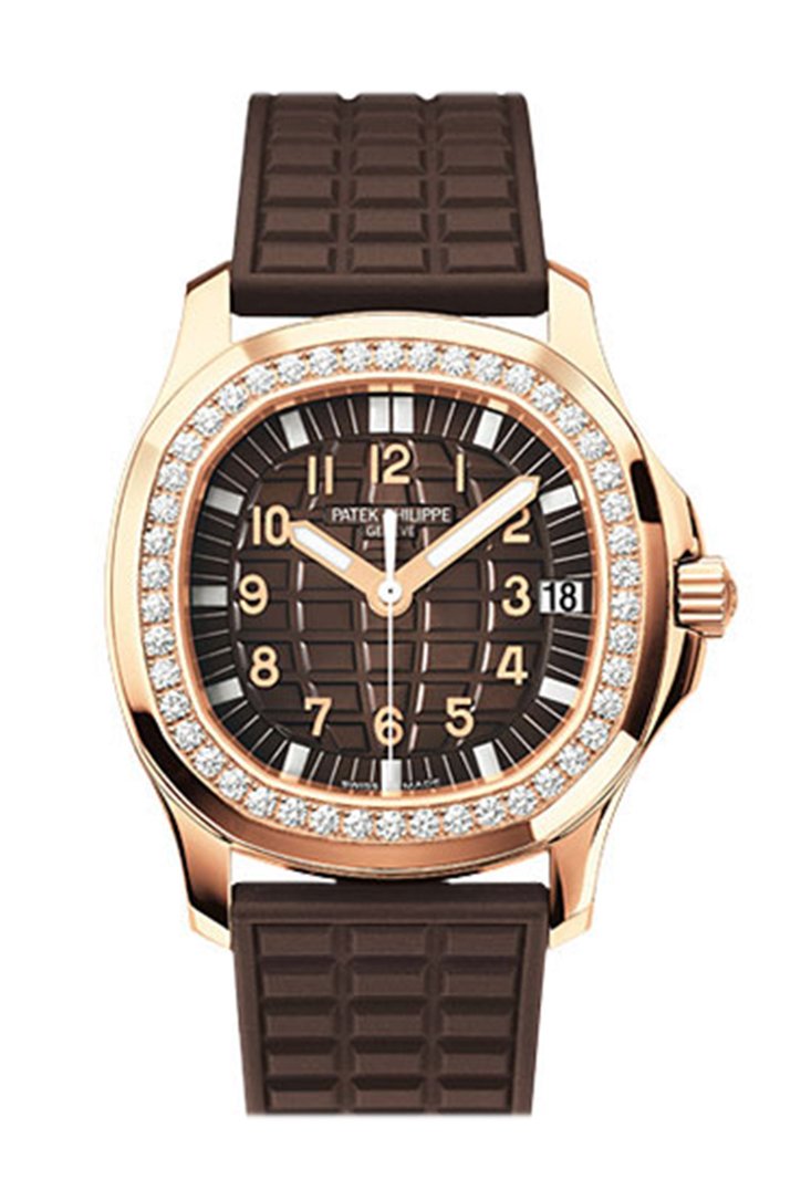Patek Philippe Aquanaut Luce Automatic Diamond Brown Dial Ladies Watch 5068R-001 - Image 2