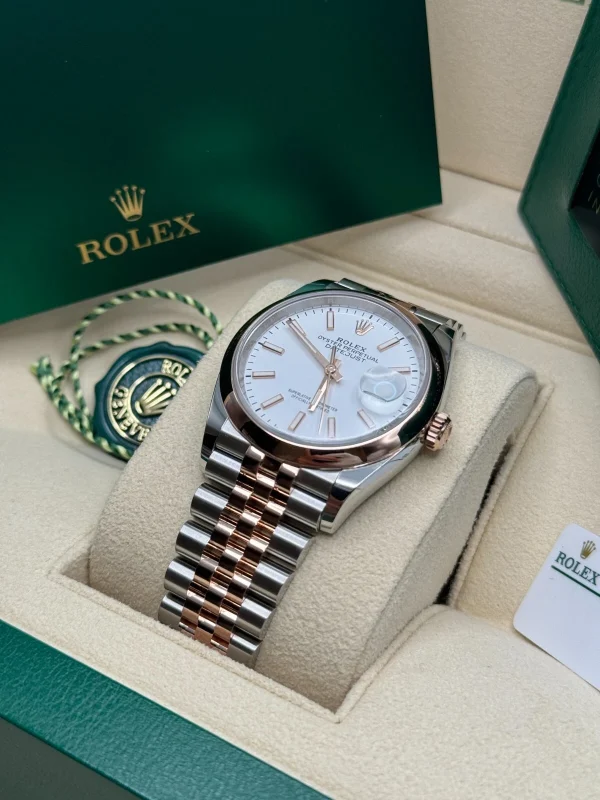 Rolex  Datejust 36mm 126201 White Dial Jubilee Bracelet Watch