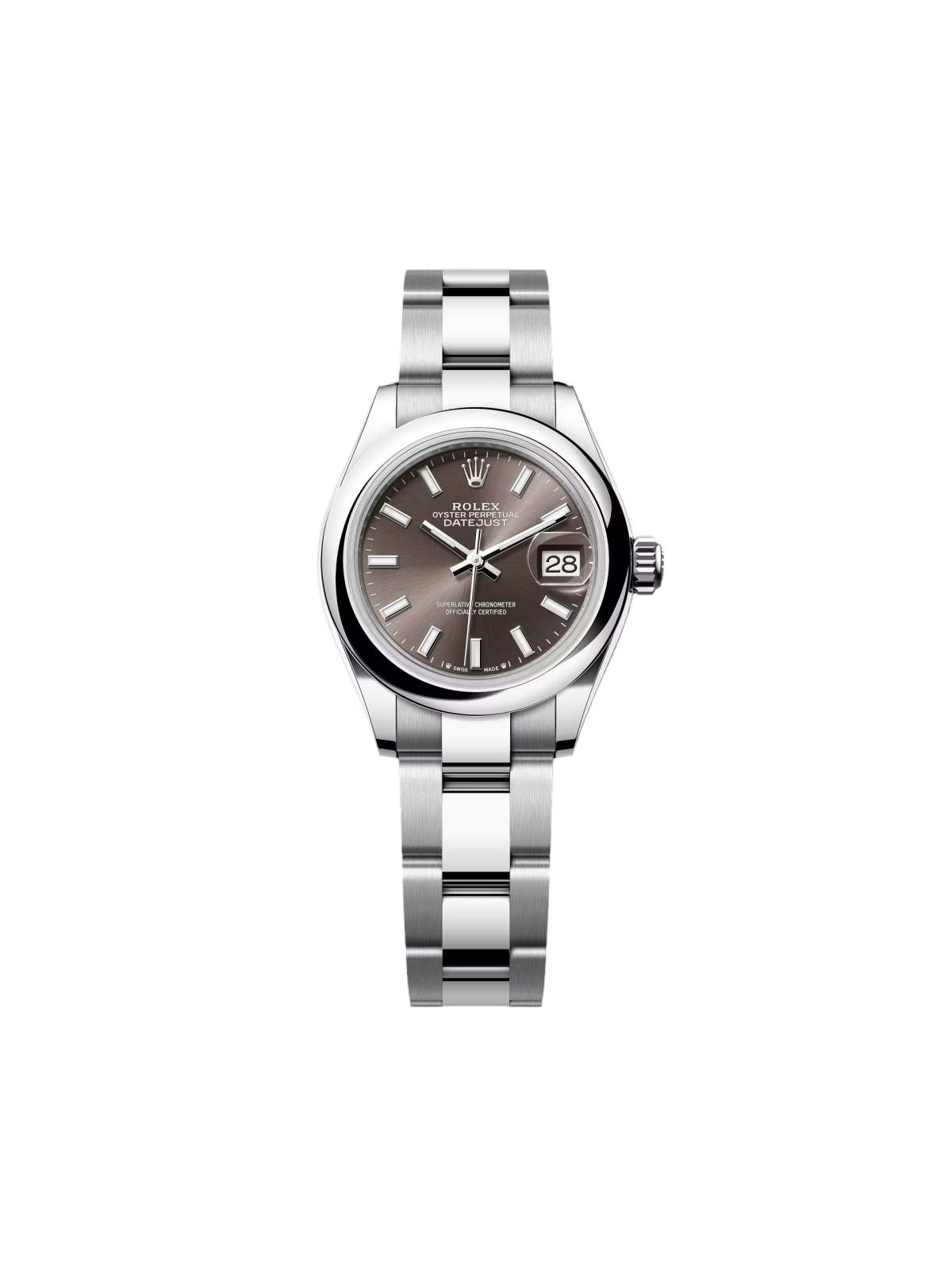 Rolex Lady-Datejust 279160 Oyster Perpetual 28mm Dark Grey Dial Oyster Bracelet - Image 2