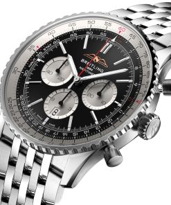 Alternative view of Breitling AB0137211B1A1 Navitimer B01 Black Dial - ??ew