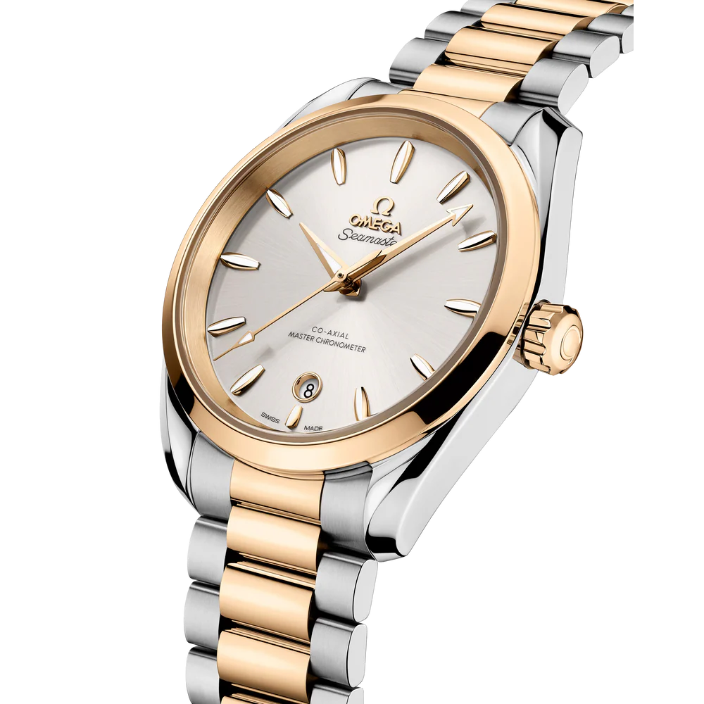 Omega Seamaster Aqua Terra Shades 34 mm Green Dial Stainless Steel and Moonshine™ 18k Yellow Gold Bracelet 220.20.34.20.10.002 - Image 2