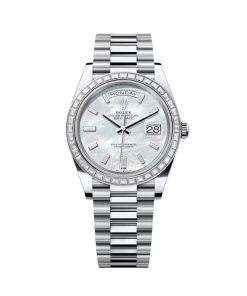 Rolex Day-Date 40mm 228396TBR-0043 Mother Of Pearl Diamond Dial and Bezel