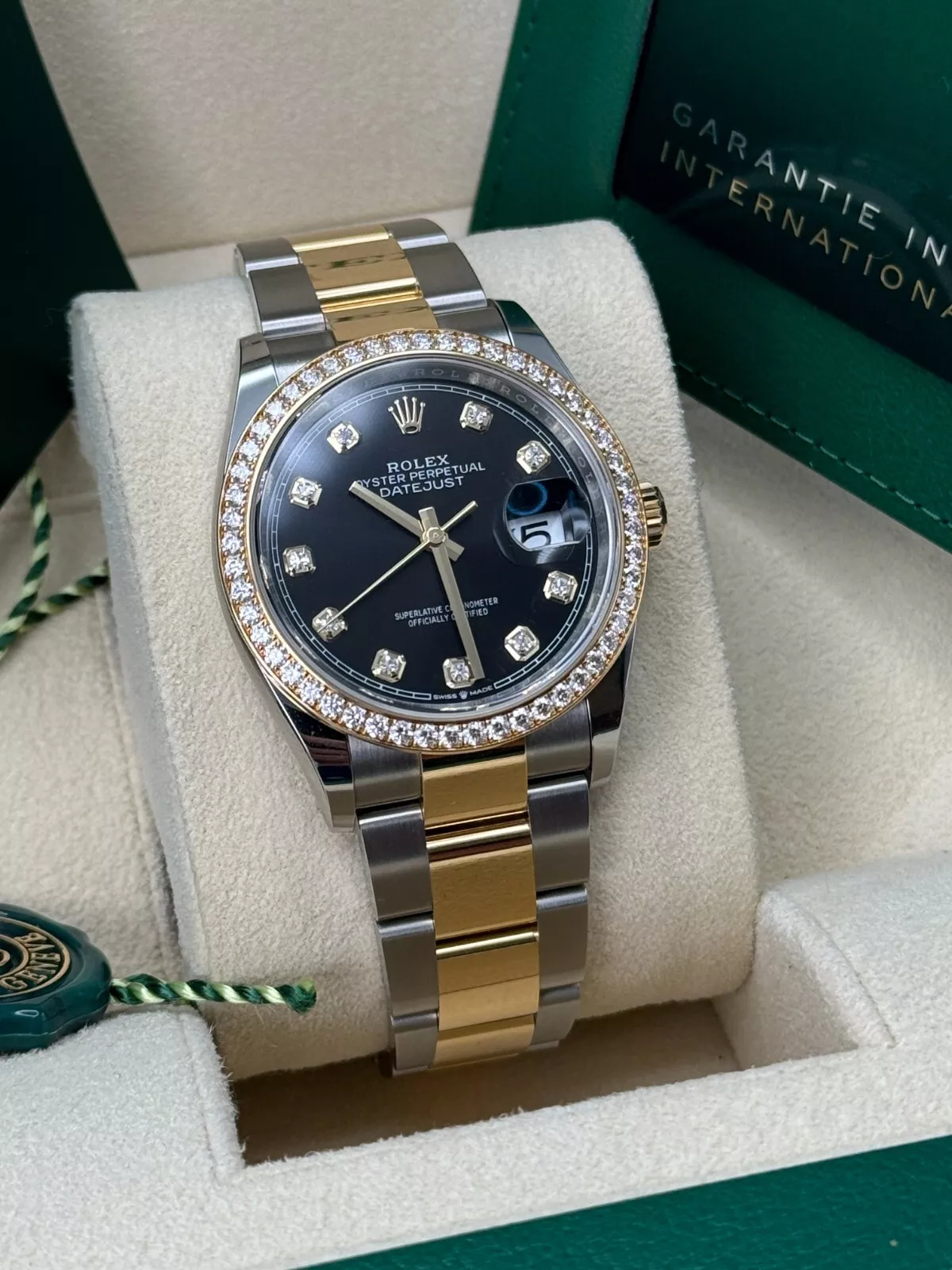 Rolex Datejust 36mm 126283 Bright Black Dial Oyster Bracelet Watch - Image 7