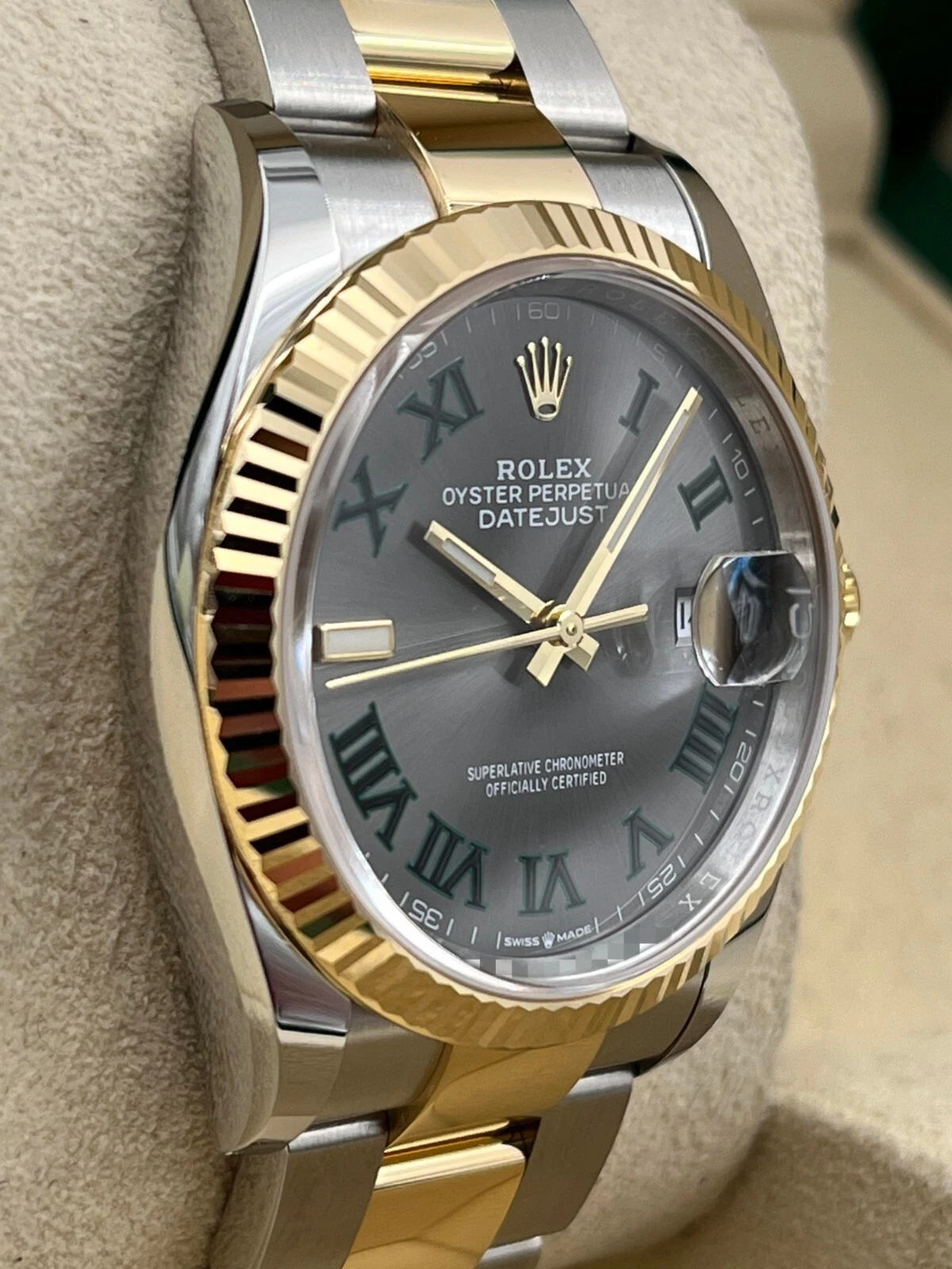 Rolex Datejust 36mm 126233 Wimbledon Slate Dial Oyster Bracelet Watch - Image 10