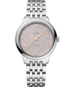Omega De Ville Prestige 34mm Grey Dial Stainless Steel Bracelet 434.10.34.20.02.002