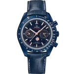 Omega Speedmaster Moonphase Blue Dial 44.25mm Blue ceramic Strap 304.93.44.52.03.002