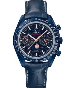 Omega Speedmaster Moonphase Blue Dial 44.25mm Blue ceramic Strap 304.93.44.52.03.002