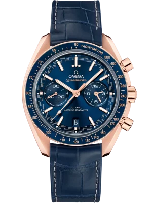Omega Speedmaster Racing Blue Dial 44.25mm Sednaâ„¢ 18k Rose Gold Strap 329.53.44.51.03.001