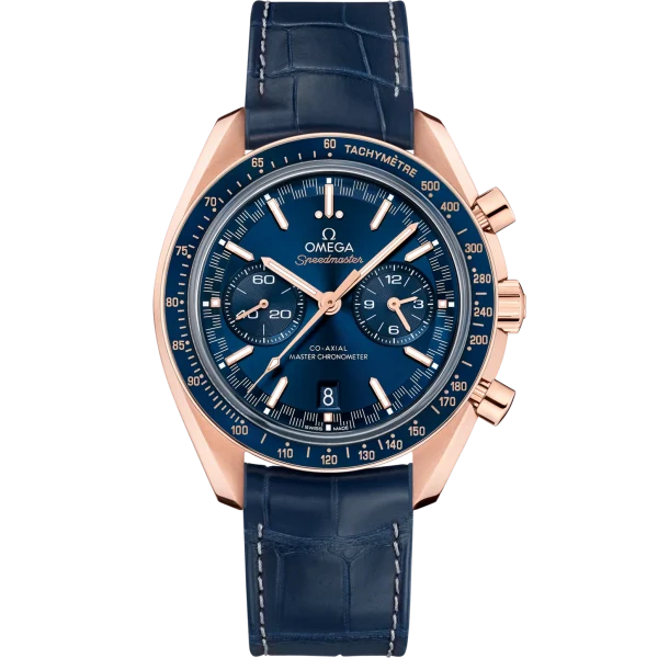 Omega Speedmaster Racing Blue Dial 44.25mm Sedna™ 18k Rose Gold Strap 329.53.44.51.03.001